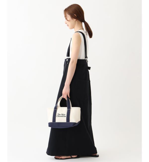 SLOBE IENA「《WEB限定/追加》ハイウエストジャンパースカート」|スカート|