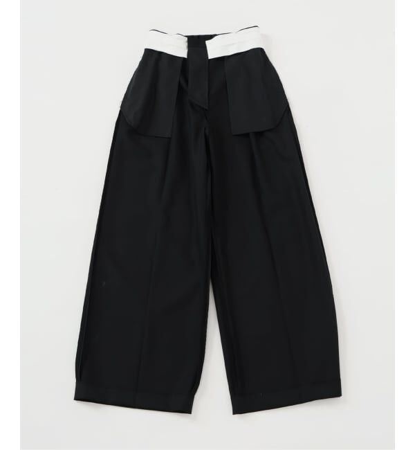 IENA LA BOUCLE「IENA LA BOUCLE サイドタックストレートパンツ」|スラックス|