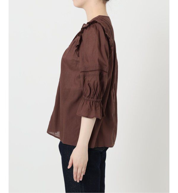 SLOBE IENA「《WEB限定/追加》コットンレーヨンレースブラウス」|シャツ・ブラウス|