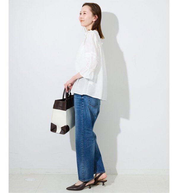 SLOBE IENA「《WEB限定/追加》コットンレーヨンレースブラウス」|シャツ・ブラウス|