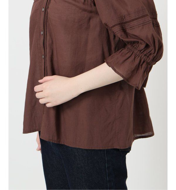 SLOBE IENA「《WEB限定/追加》コットンレーヨンレースブラウス」|シャツ・ブラウス|