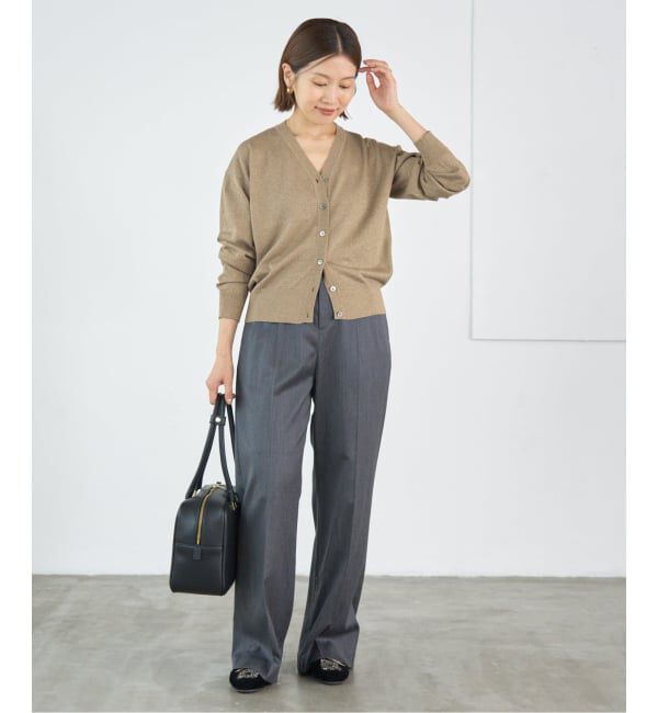 IENA「LEVITA Vネックカーディガン」|カーディガン|