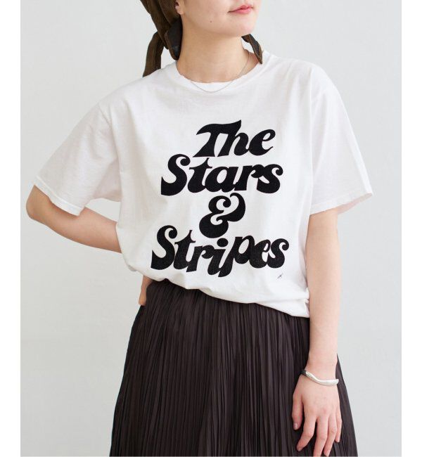 IENA「COUTURE D&rsquo;ADAM/クチュールドアダム TheStars&Stripes Tシャツ」|Tシャツ・カットソー|