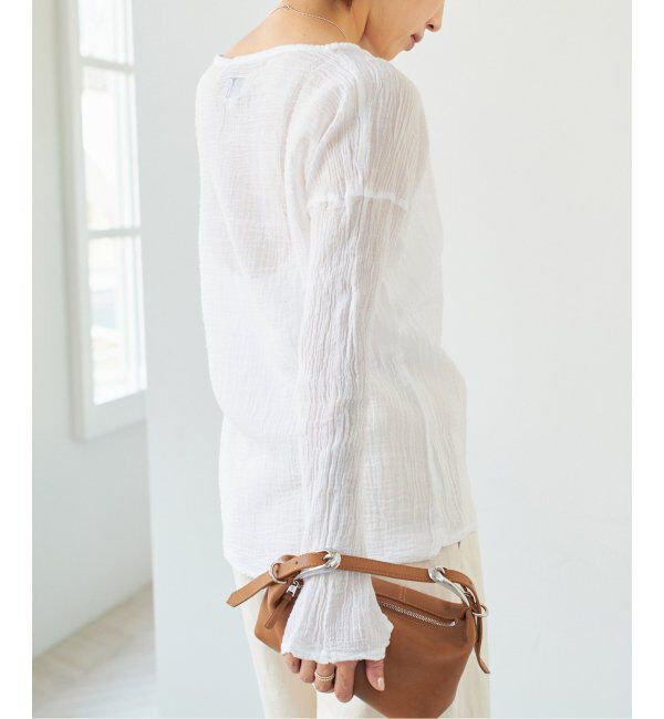 IENA「《追加》LES ATELIERS FRANCAIS DE CONFECTION ロングスリーブトップス」|シャツ・ブラウス|