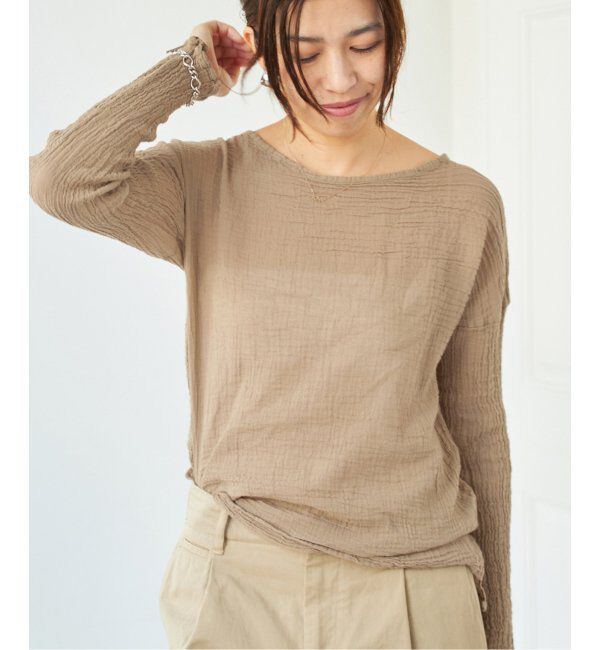 IENA「《追加》LES ATELIERS FRANCAIS DE CONFECTION ロングスリーブトップス」|シャツ・ブラウス|