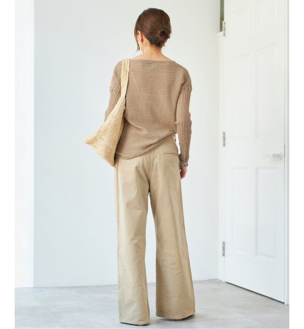 IENA「《追加》LES ATELIERS FRANCAIS DE CONFECTION ロングスリーブトップス」|シャツ・ブラウス|