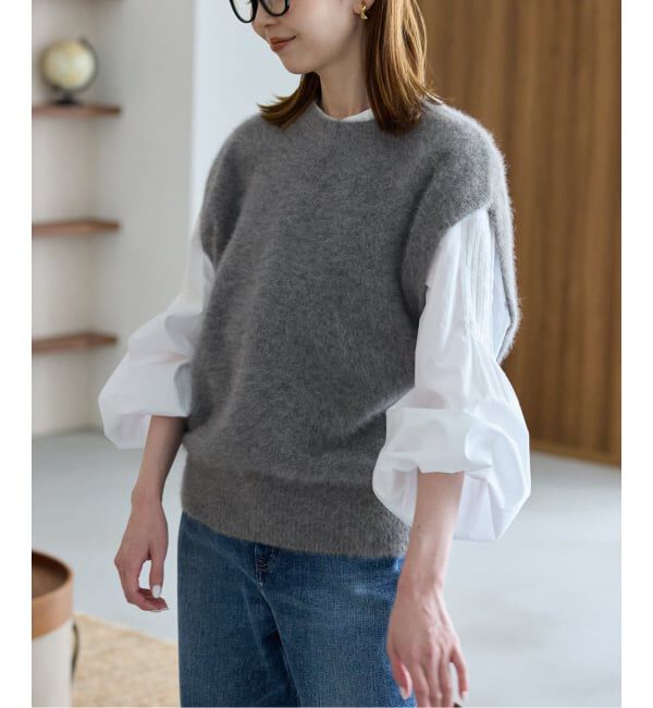 フォックスアルパカ ニットベスト（SLOBE IENA）｜ルミネの