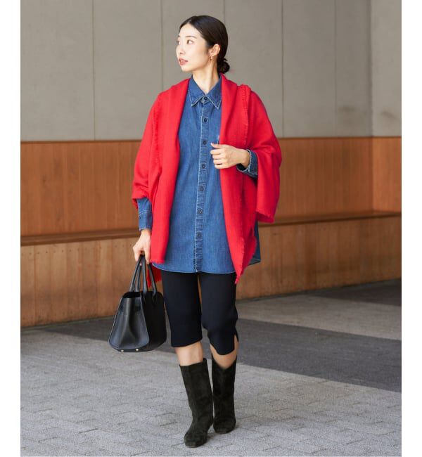 IENA「NIMNIMDUAI/ニムニムデュアイ PASHMINA WOOL PLANE STOLE ストール 276」|ストール|