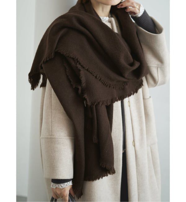 IENA「NIMNIMDUAI/ニムニムデュアイ PASHMINA WOOL PLANE STOLE ストール 276」|ストール|