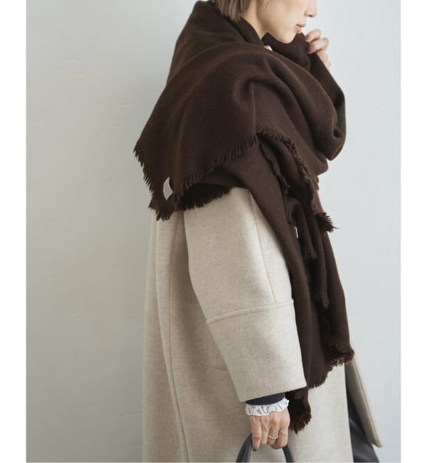 IENA「NIMNIMDUAI/ニムニムデュアイ PASHMINA WOOL PLANE STOLE ストール 276」|ストール|