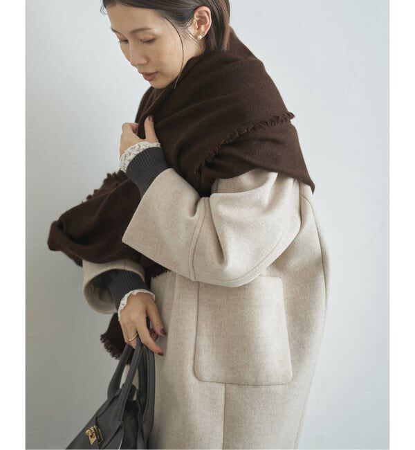 IENA「NIMNIMDUAI/ニムニムデュアイ PASHMINA WOOL PLANE STOLE ストール 276」|ストール|
