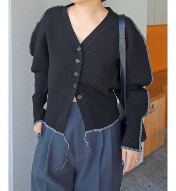 SLOBE IENA「PROVOKE/プロヴォーク コクーンスリーブカーデ PV-020035」|カーディガン|ブラック