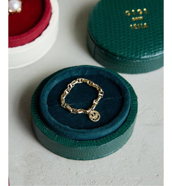 IENA「GIGI/ジジ SMILE CHAIN RING EX」|リング|