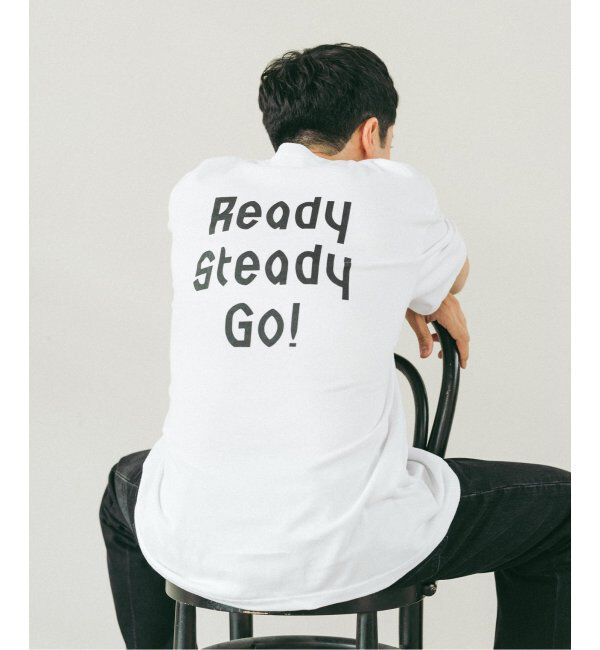 EDIFICE「Ready Steady Go! / レディーステディゴー 別注 プリント Tシャツ」|Tシャツ・カットソー|ホワイト