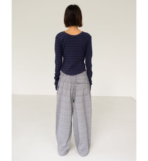 PULP「【Geek Office / ギークオフィス】s/e/o / エスイーオー OPEN BACK STRIPE TOP」|Tシャツ・カットソー|