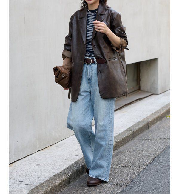 JOURNAL STANDARD「フェイクレザー/フェイクスエードジャケット」|ライダースジャケット|