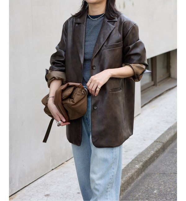 JOURNAL STANDARD「フェイクレザー/フェイクスエードジャケット」|ライダースジャケット|