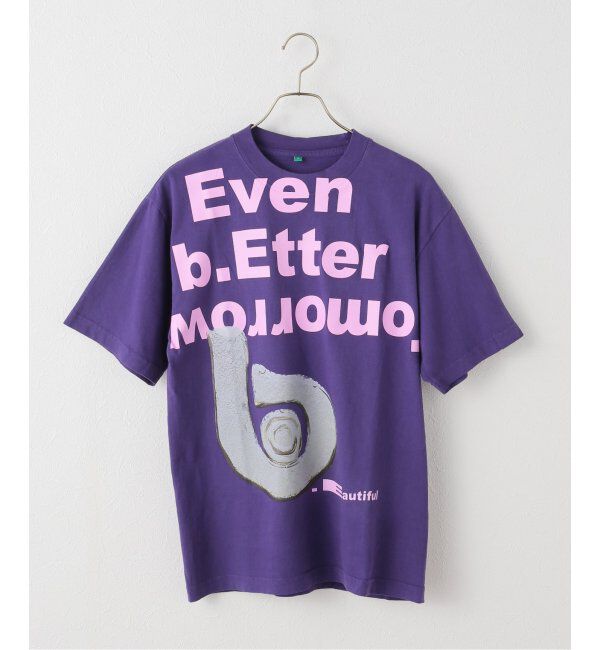 Oriens JOURNAL STANDARD「【b.Eautiful/ビューティフル】Even Better Tomorrow T-Shirt （パープル）」|Tシャツ・カットソー|パープル