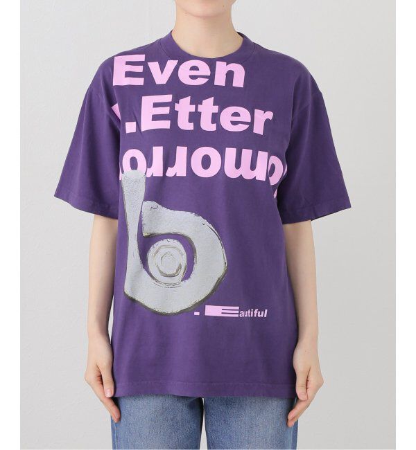 Oriens JOURNAL STANDARD「【b.Eautiful/ビューティフル】Even Better Tomorrow T-Shirt （パープル）」|Tシャツ・カットソー|