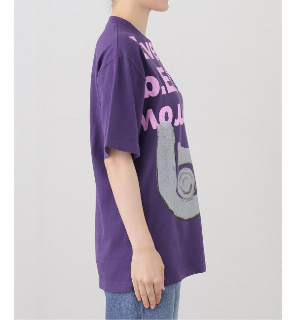 Oriens JOURNAL STANDARD「【b.Eautiful/ビューティフル】Even Better Tomorrow T-Shirt （パープル）」|Tシャツ・カットソー|