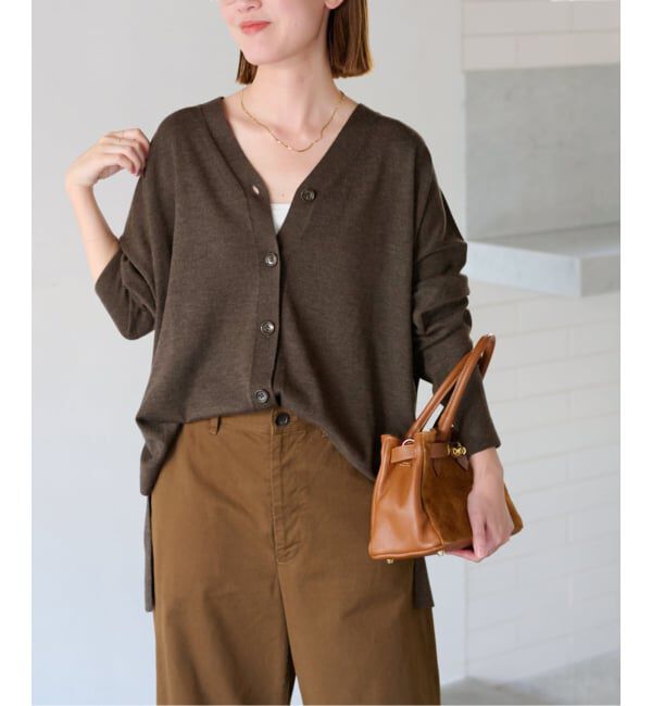 JOURNAL STANDARD relume「BiellaYarnワイドVネックカーディガン」|カーディガン|