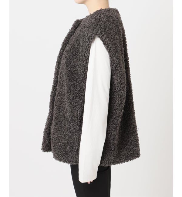 JOURNAL STANDARD「Sheep Like Fur クルーネックベスト」|ダウンベスト・ベスト|