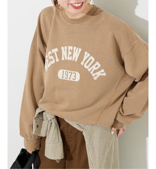 JOURNAL STANDARD relume「《WEB限定追加予約2》ヴィンテージライクカレッジロゴスウェット」|スウェット・ジャージ|ベージュ