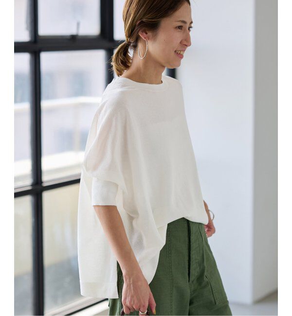 FRAMeWORK「≪追加≫ペーパーミックスポンチョニット2」|ニット・セーター|