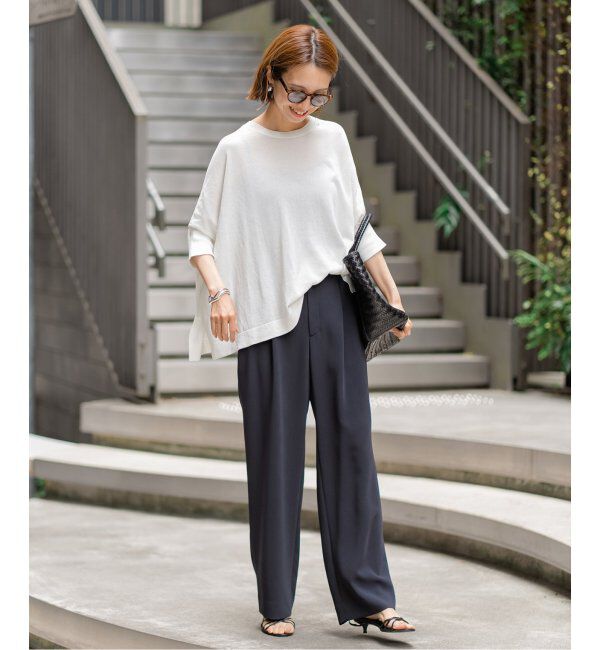 FRAMeWORK「≪追加≫ペーパーミックスポンチョニット2」|ニット・セーター|