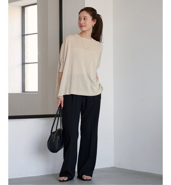 FRAMeWORK「≪追加≫ペーパーミックスポンチョニット2」|ニット・セーター|