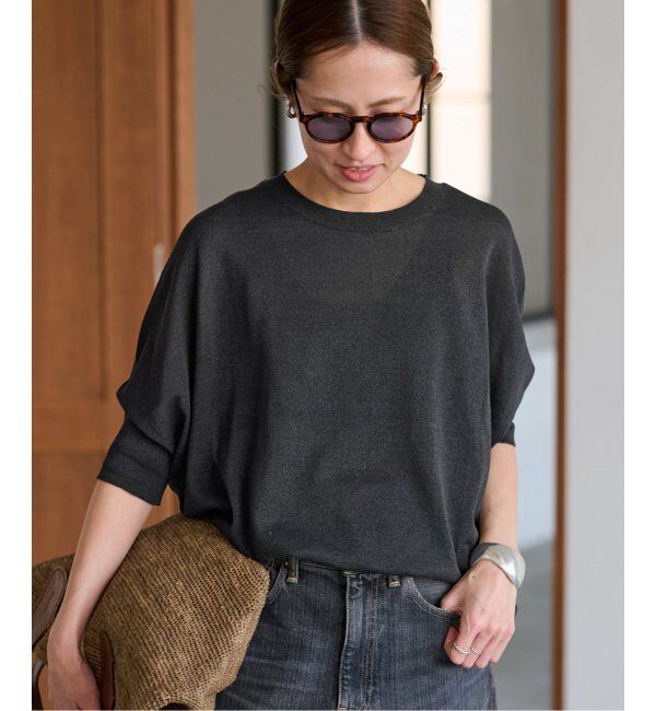 FRAMeWORK「≪追加≫ペーパーミックスポンチョニット2」|ニット・セーター|