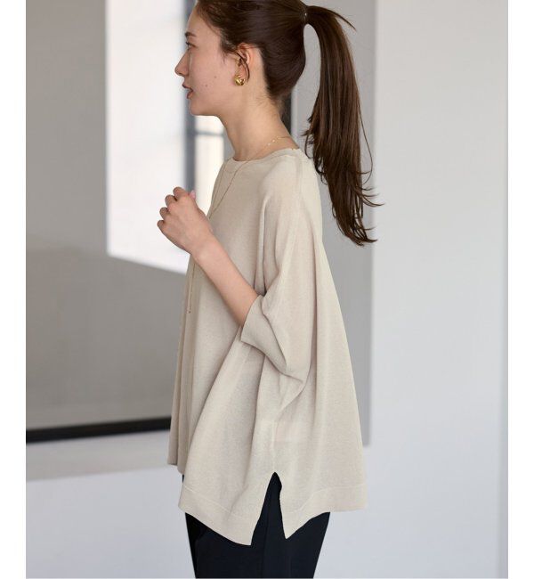 FRAMeWORK「≪追加≫ペーパーミックスポンチョニット2」|ニット・セーター|