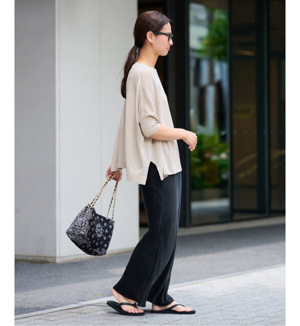 FRAMeWORK「≪追加≫ペーパーミックスポンチョニット2」|ニット・セーター|