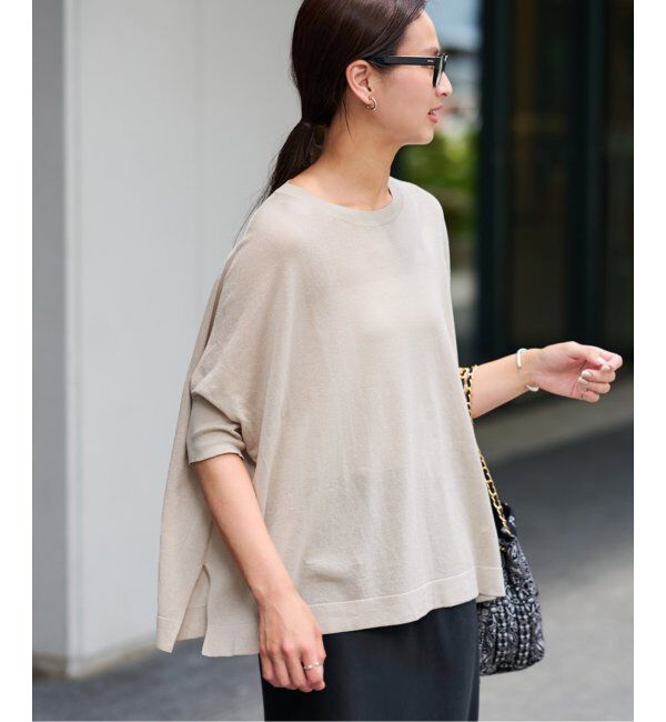 FRAMeWORK「≪追加≫ペーパーミックスポンチョニット2」|ニット・セーター|