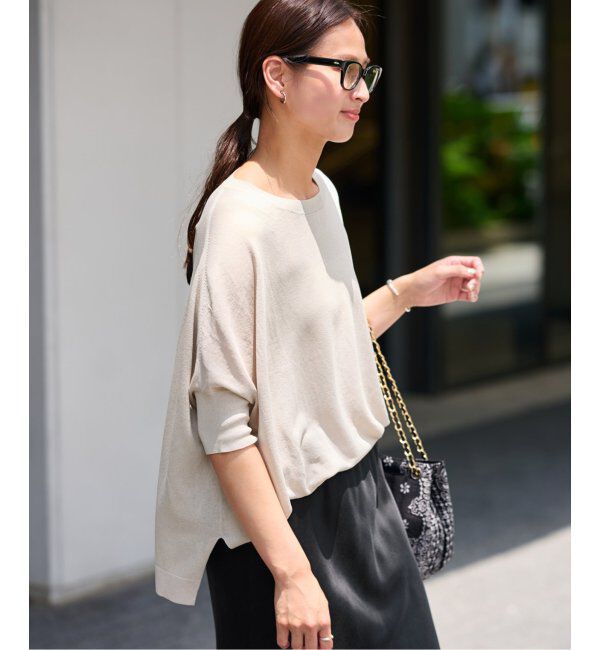 FRAMeWORK「≪追加≫ペーパーミックスポンチョニット2」|ニット・セーター|