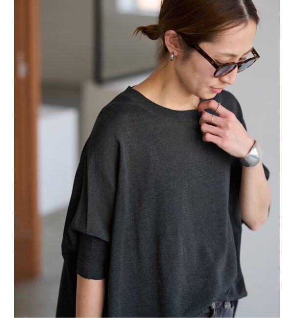 FRAMeWORK「≪追加≫ペーパーミックスポンチョニット2」|ニット・セーター|