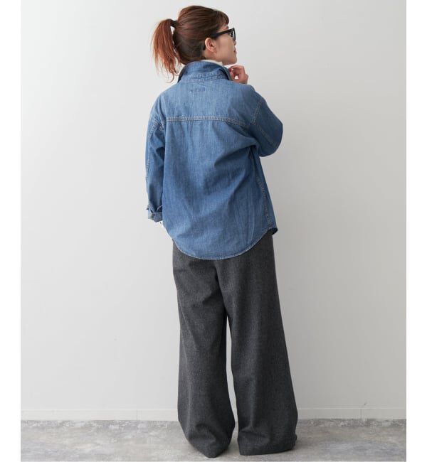 Spick and Span「《追加》ライトオンスデニムシャツ」|シャツ・ブラウス|