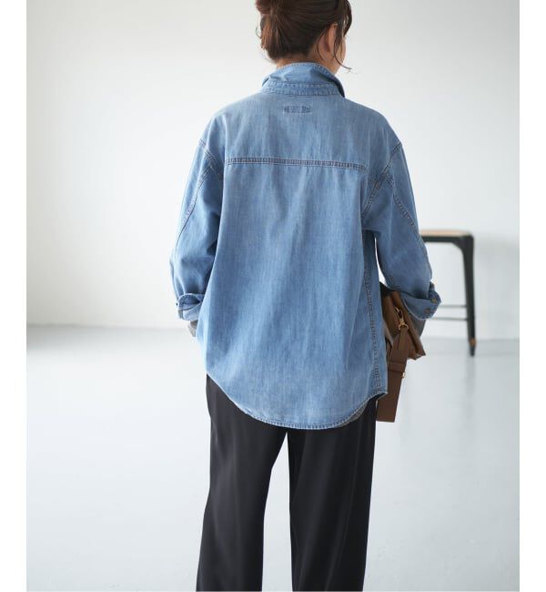 Spick and Span「《追加》ライトオンスデニムシャツ」|シャツ・ブラウス|