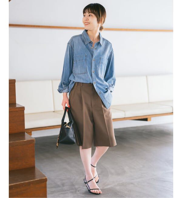 Spick and Span「《追加》ライトオンスデニムシャツ」|シャツ・ブラウス|