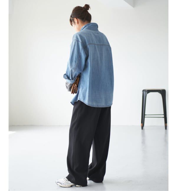 Spick and Span「《追加》ライトオンスデニムシャツ」|シャツ・ブラウス|