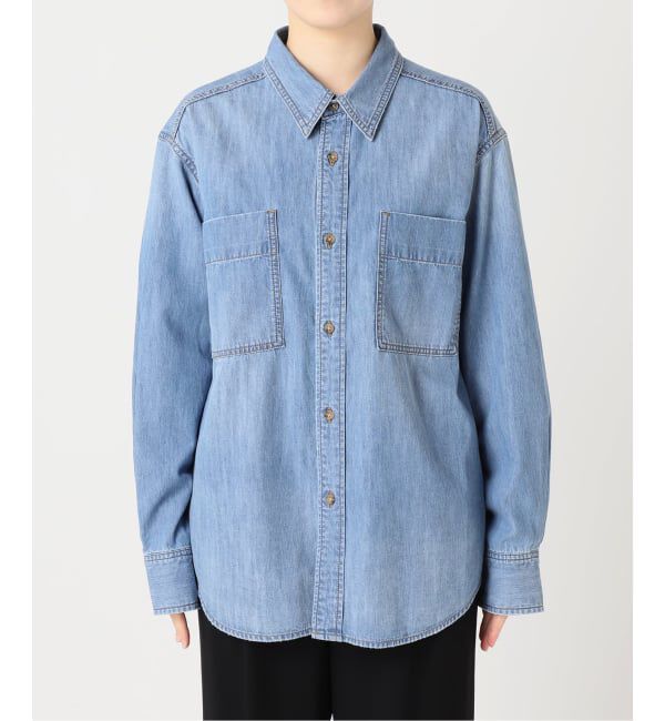 Spick and Span「《追加》ライトオンスデニムシャツ」|シャツ・ブラウス|