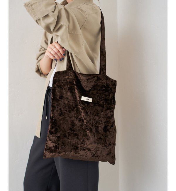 Spick and Span「《一部店舗+WEB限定》Uhr/ウーア 別注Velour Tote」|トートバッグ|