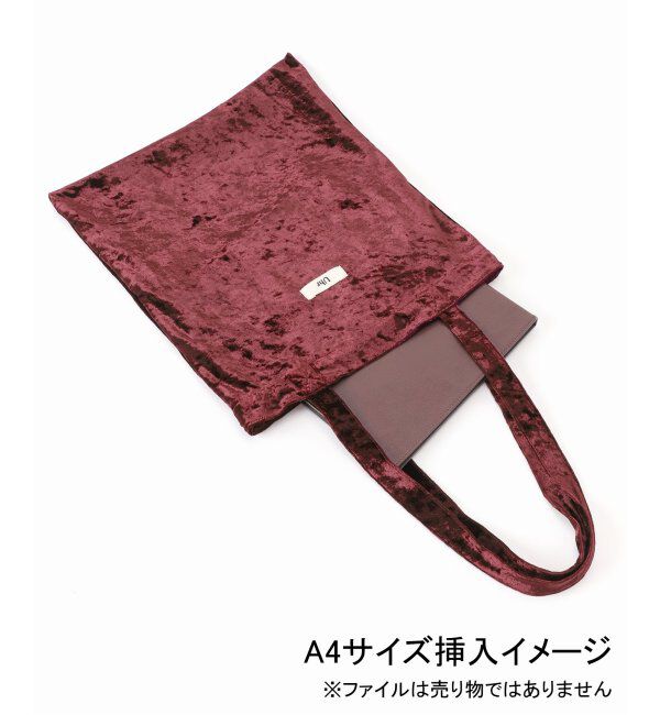 Spick and Span「《一部店舗+WEB限定》Uhr/ウーア 別注Velour Tote」|トートバッグ|