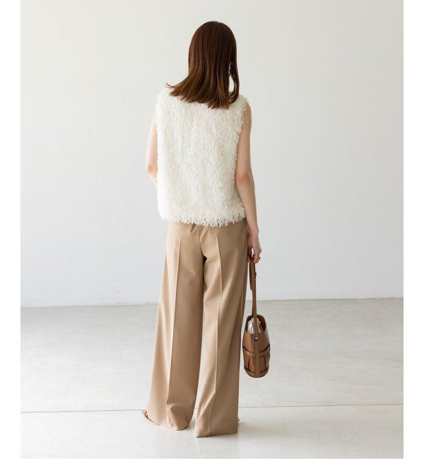 NOBLE「《追加》【洗える】フェザーヤーンタンクトッププルオーバー2」|シャツ・ブラウス|