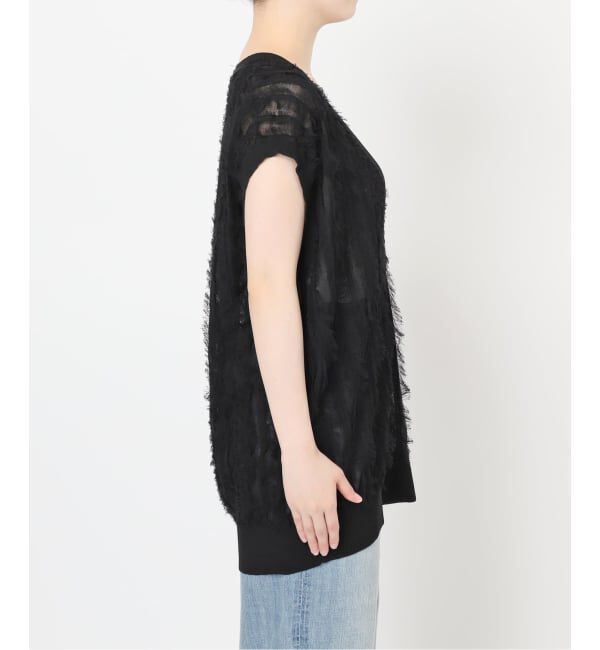 Spick and Span「《一部店舗+WEB限定》フリンジニットベスト」|ベスト・ジレ|