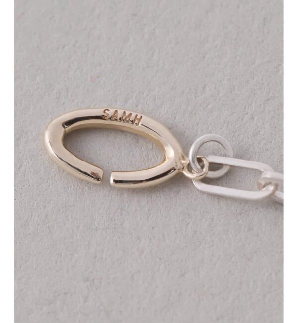 Spick and Span「【SAMH by LILAS】 デタッチャブルCスライドネックレス K10*SV」|ネックレス|