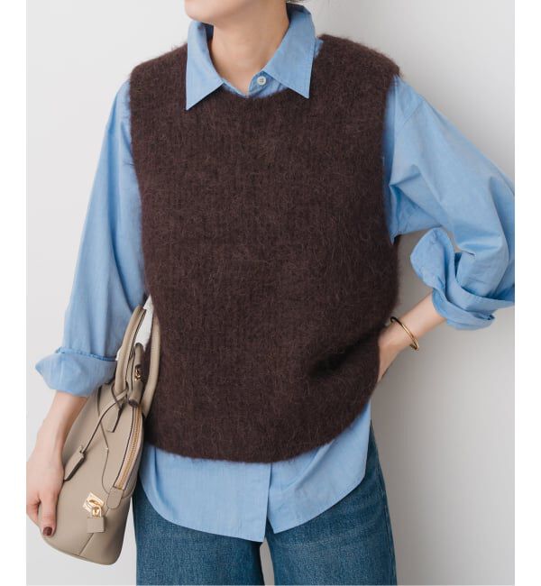 Spick and Span「アルパカ混ニットベスト」|ベスト・ジレ|