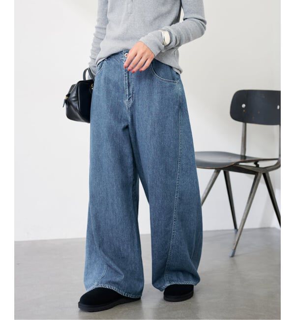 FRAMeWORK「≪追加≫バレルフォルムデニムパンツ2」|デニム|