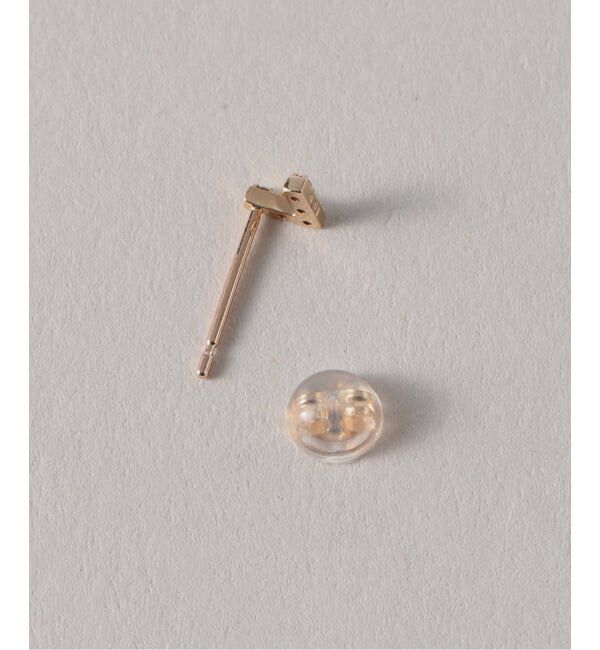 Lilas by Spick&Span「《WEB限定》Vラインダイヤピアス K10(両耳)」|ピアス|