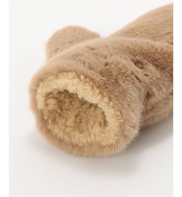 U by SPICK&SPAN「【MOLLIOLLI/モリオリ 】BEAR BEAR REVERSIBLE MITTENS」|手袋|